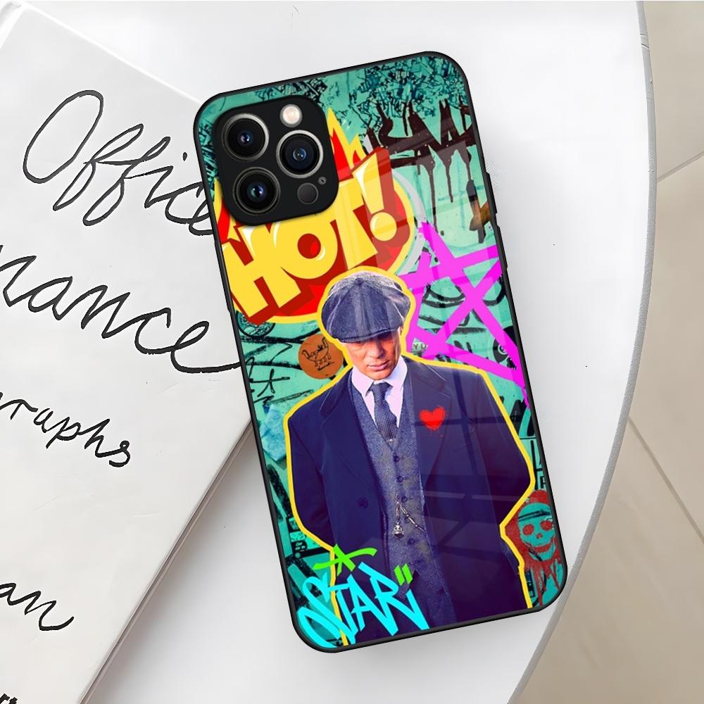 Peaky Blinders Thomas Shelby Phone Case for Iphone 16 15 14 12 11 13 Pro Max Mini X Xr Xs Se 8 Puls glass Cover
