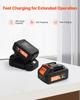 20V Brushless Cordless Hammer Drill, Lithium-Ion 1.1 Inch Rotary Hammer Driver, SDS-Plus Electric Lightweight Power Tool Kit with Battery and Charger,