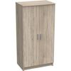 Multi-purpose Cabinet - 2-door Auxiliary Cabinet, Shoe Rack - W55xD36xH108cm - Oak Decor -