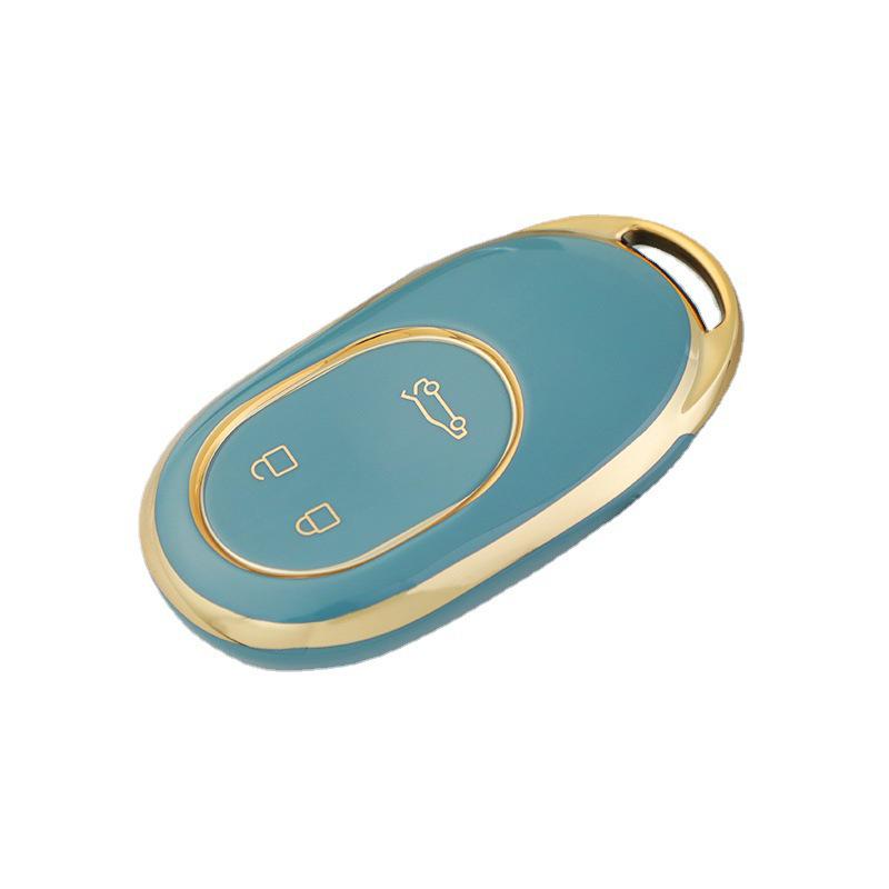NIO ET7/ES7/ET5 Gold Edge TPU Car Key Case for Men