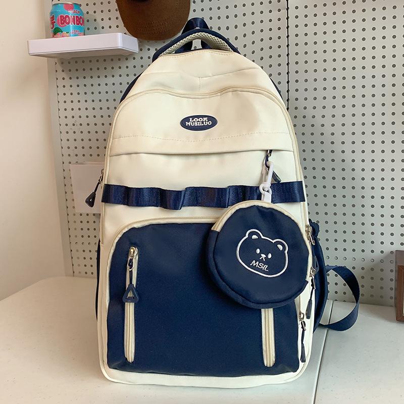 

Школьный рюкзак Детский для девочек начальной школы Учеников средней школы Многослойный рюкзак для старшеклассников Студентов колледжа