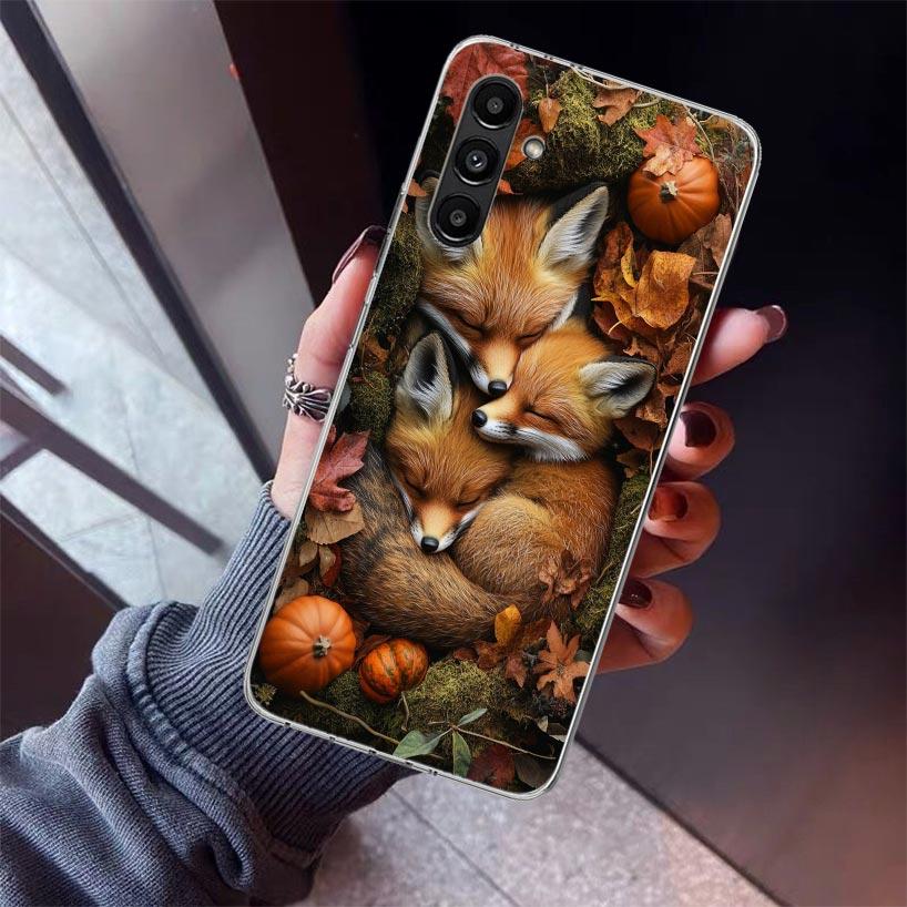 Animal Fox Phone Case For Samsung Galaxy A17 A16 A15 A14 A13 A57 A56 A55 A54 A53 A37 A36 A35 A34 A33 A26 A25 A24 A23 Galaxy A17