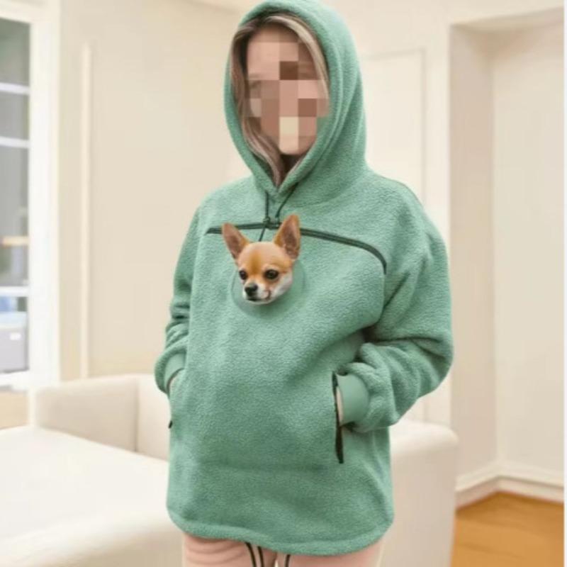 Fleece fleecový svetr pánský a dámský s kapucí volný ležérní teplý se stahovací šňůrkou