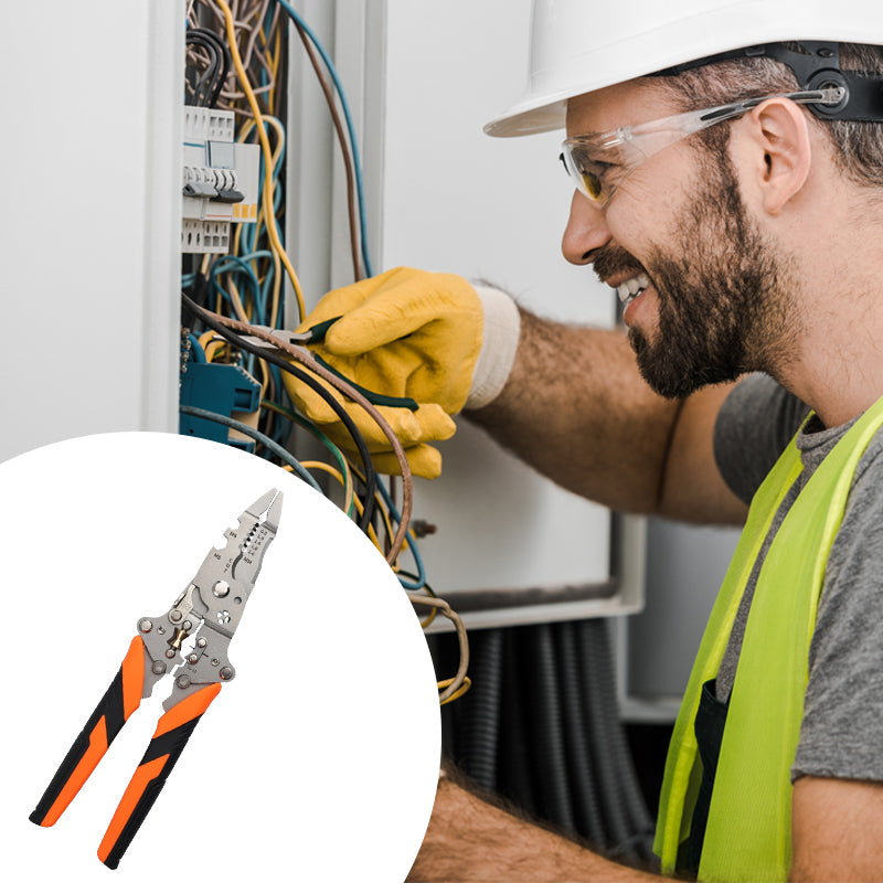 Multi-Function Folding 14-in-1 Wire Stripper Wire Cutter,  Labor-Saving Electrician Pliers, Crimping Pliers,Hand Compact Tools