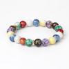 Hot Sale Acrylic Rainbow Beaded Bracelet, Handmade Colorful Balance Bead Stackable Wrist Jewelry