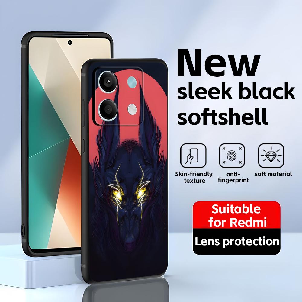 Shangri-La Frontier  Phone Case For Redmi Note 14 13 12 11 Pro Plus S 5G 14C A3 Soft Black Phone Cover
