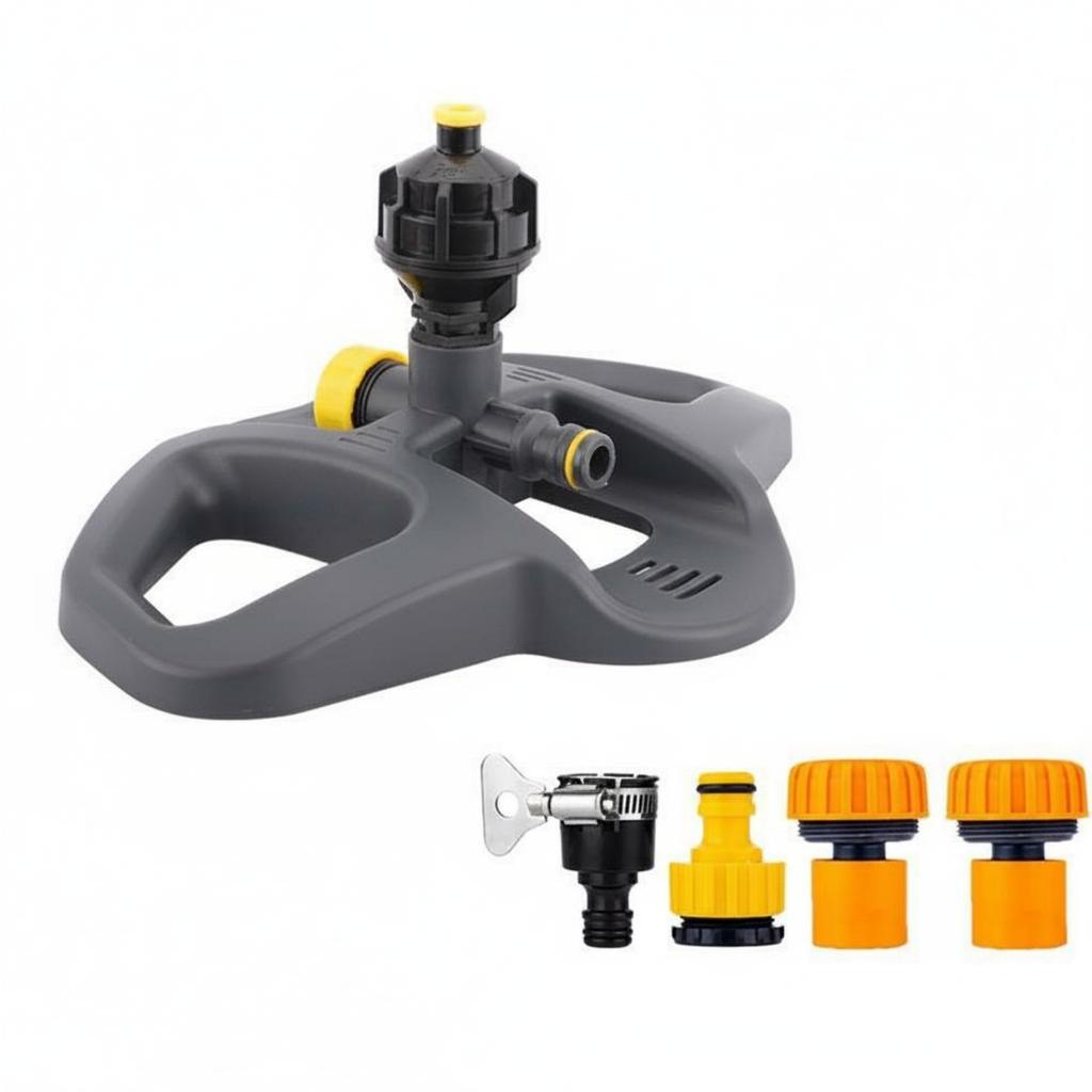 360 Degree Rotating Sprinkler Wide Coverage Automatic Garden Sprinkler Water Spray Spray Head Long-Lasting ABS Plastic Gardening