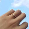 Simple Wedding Engagement Women Accessories Elegant Finger Jewelry Simple Exquisite Shiny Zircon Ring