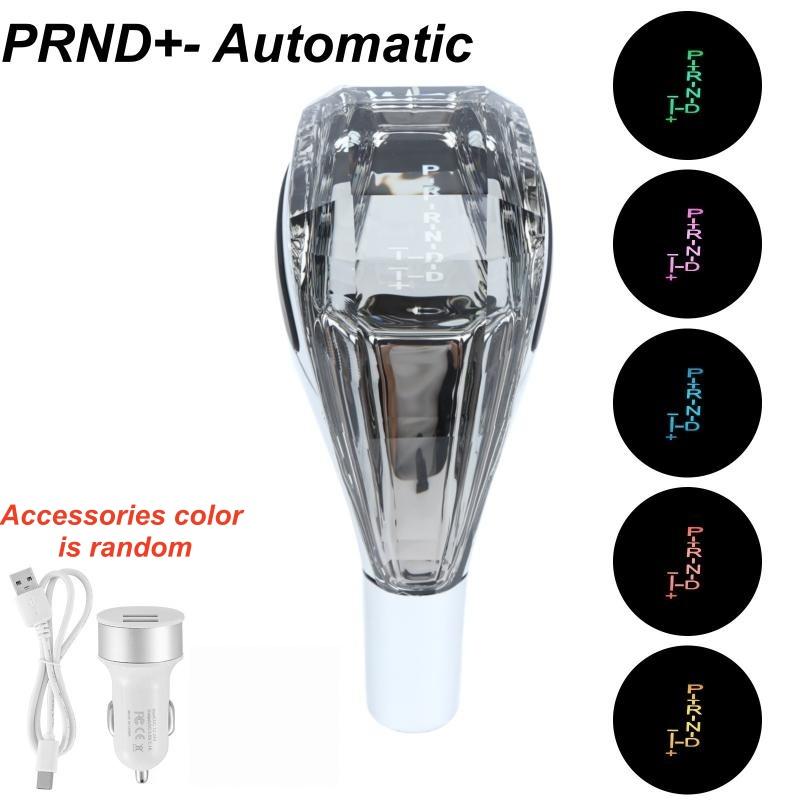 1 Set Universal Modified Lever Handball   Multicolor LED Light Car Gear Shift Knob For Auto Accessories
