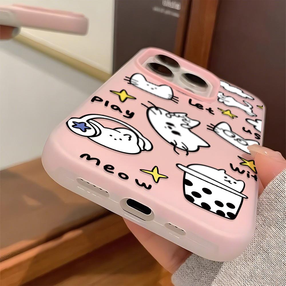 Bemalte Handyhülle für iPhone 15 11 13 14 für 15 16 Pro Max 12 13 16 Pro Niedlich Fasion Lustig Lanyard Handyhülle Neueste Top-Selling-Empfehlungen