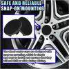 4PCS Car Wheel Center Cap, ABS Snap-in Wheel Hub Cap with 54mm/2.13'' Outer Diameter, 51mm/2'' Inner Diameter, Universal Rim Center Hub Caps Cover