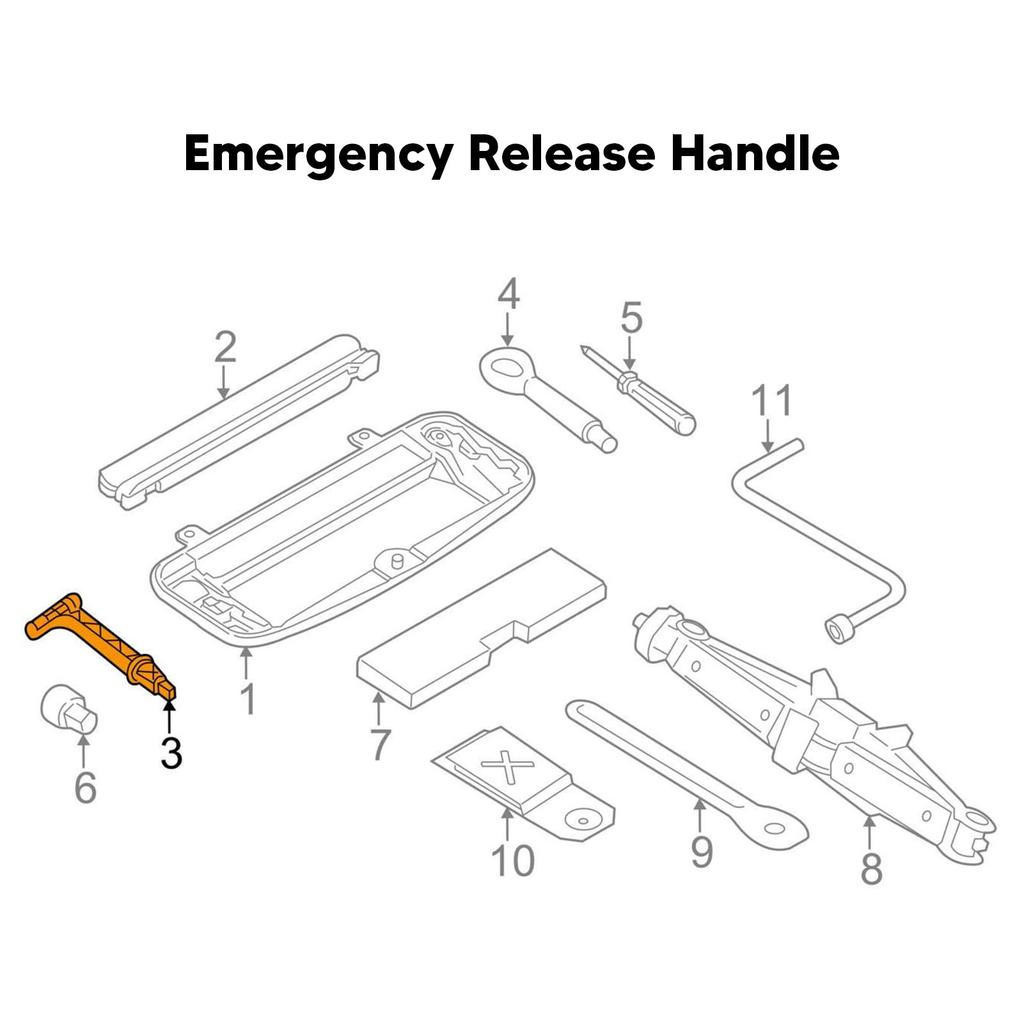 Nødstoppbrems Håndtak for Slipp ABS 24507590395 Fargeekte Enkel Kontroll Passer For BMW X5 X6 E70 E71 2006-2017