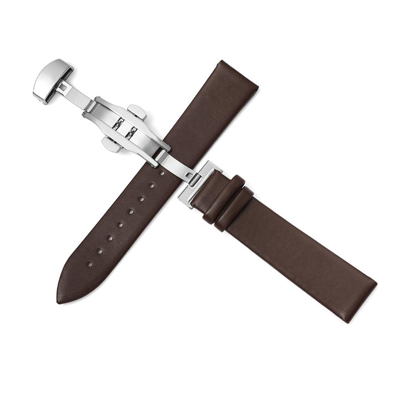 

Ремешки для часов Ремешок из коровьей кожи 10-22мм 20мм ремешок для часов Супермягкий ультратонкий кожаный ремешок Пряжка-бабочка UTHAI Z62 22mm темно-коричневого