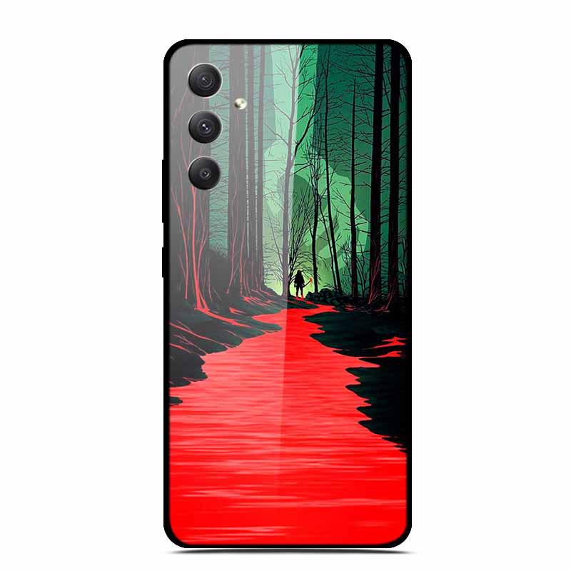 Samsung A35 5G Tempered Glass Phone Case - Personalized Colorful Design