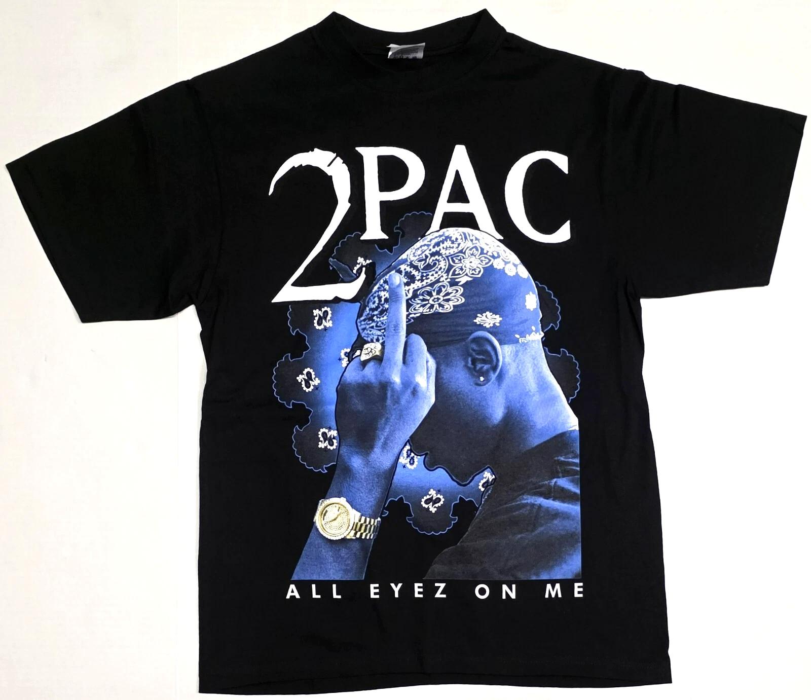 Футболка TUPAC SHAKUR 2Pac Уличный стиль Хип-хоп Рэп Мужская футболка Черная Новая M