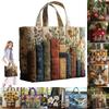 Vintage gesteppte Damentasche 3D-Druckmuster Leichte Canvas-Umhängetasche Große Kapazität Baumwoll-Reisehandtasche