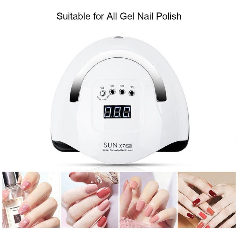 UV Led Nail Lamp 150w 57pcs Dual Light Breads Nail Dryer 4 Timer Setting Gel Nail Polish Lights Curing Gel Nail Lamp