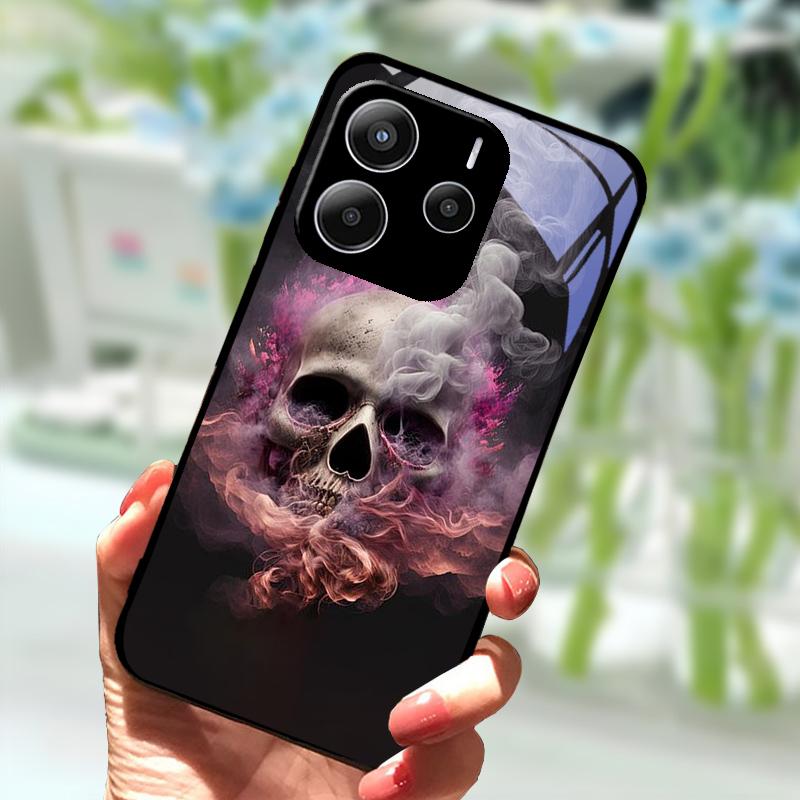 Coque For Redmi Note14 Glass Case 14 Pro 4G 5G New Popular Tempered Glass  Phone Cover For Redmi Note 14 Pro+ 5G Protector Cases