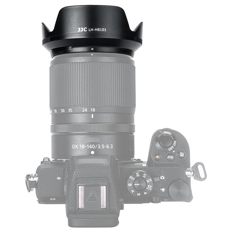 JJC Reversible Lens Hood for Nikon ZFC Z fc Z50 Compatible with NIKKOR Z DX 18-140mm f/3.5-6.3 VR Lens Replaces HB-101 Lens Hood