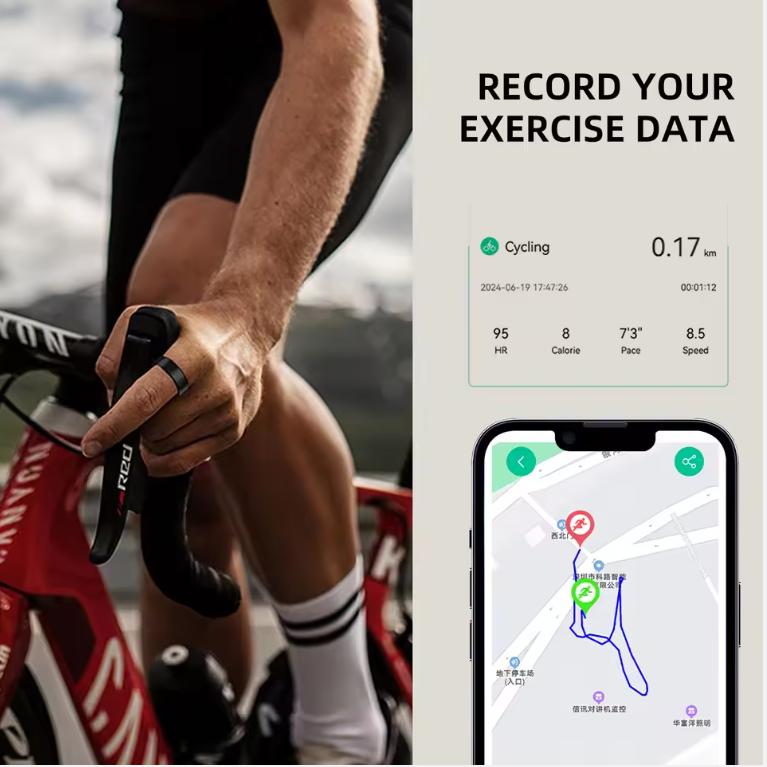 2026 New smart ring equipped with healthmonitor sleep monitor, men's and women's waterproof multifunctional sports ring