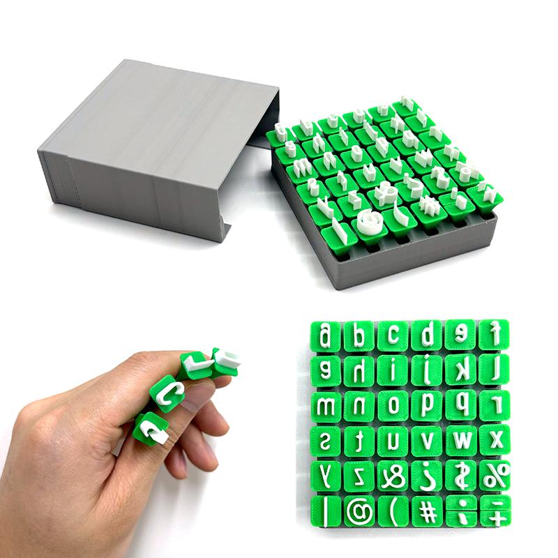 Alphabet Stamps For Clay Pottery Polymer Clay Uppercase And Lowercase Alphabet Number Symbols Small Press Embosser Diy Mold