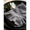 Cotton Napkins Ruffle Edge 45x45cm French Wavy Frill Washed Cloth Dinner Napkins Multiple Colors Wedding Party Table Setting Soft Washable Durable