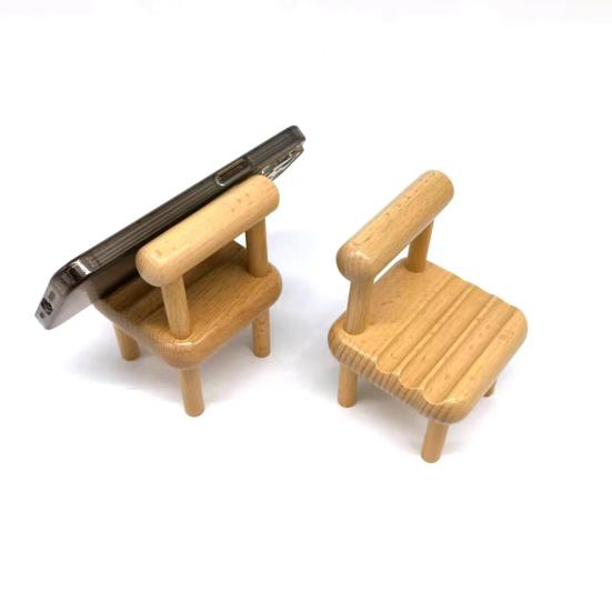 Mobile Phone Holder Multifunctional Anti-slip Steady Universal Wooden Smartphone Support Portable Beech Wood