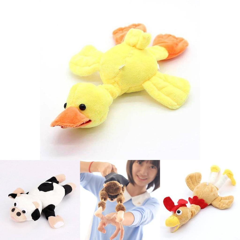 Soft Plush Stuffed Flying Monkey Chicken Frog Duck Pig Cow Animal Series Toy