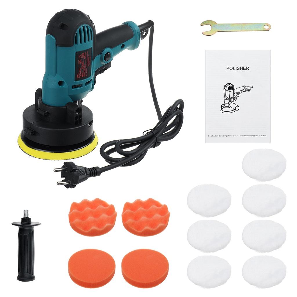 220V 700W Adjustable Speed Furniture Automobile Sanding Waxing Tools Car Polishing Machine with Sponge Pads Electric Car Polisher