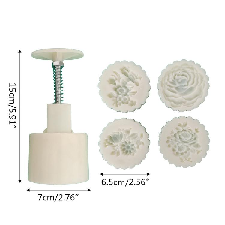 Elegant Flower Pattern Dessert Maker Molds Holiday Pastries Tool Cookie Dessert Cutter Hand Pressure Dessert Molds