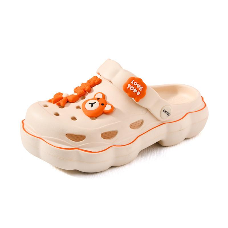 Eva Breathable Summer Girls Sandals With Nonslip Cartoon Design In Soft Colors