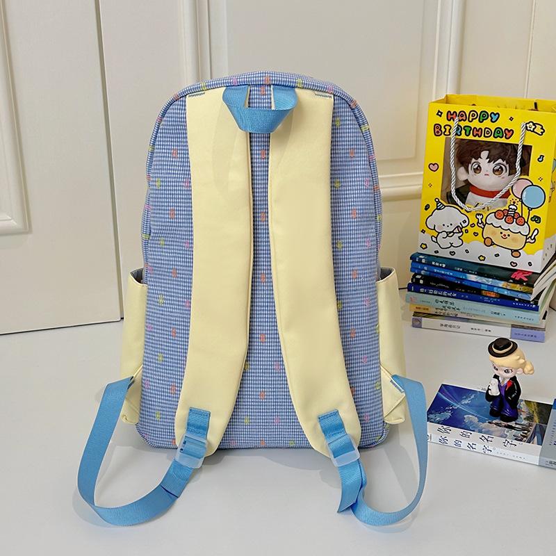 School Bag Summer New School Bag Women's Japanese Ins Small Fresh Cute Girl Heart Bow College Wind Travel Backpack