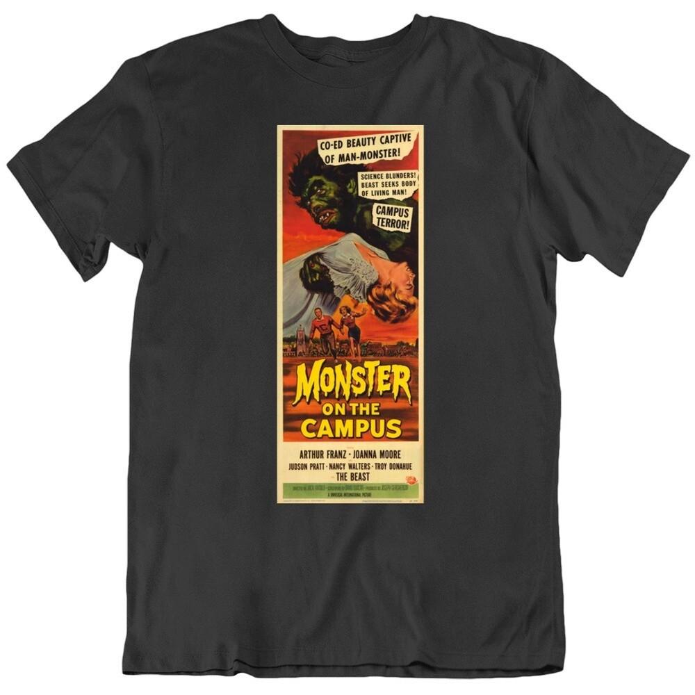 Monster On The Campus Retro Horror Movie Poster Fan T Shirt Unisex T-Shirt