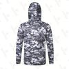 Men's Floating Fishing Tackle Hooded Fishing Suit with Dust Mask and UV Protection UPF 50 Lightweight Fishing Suit