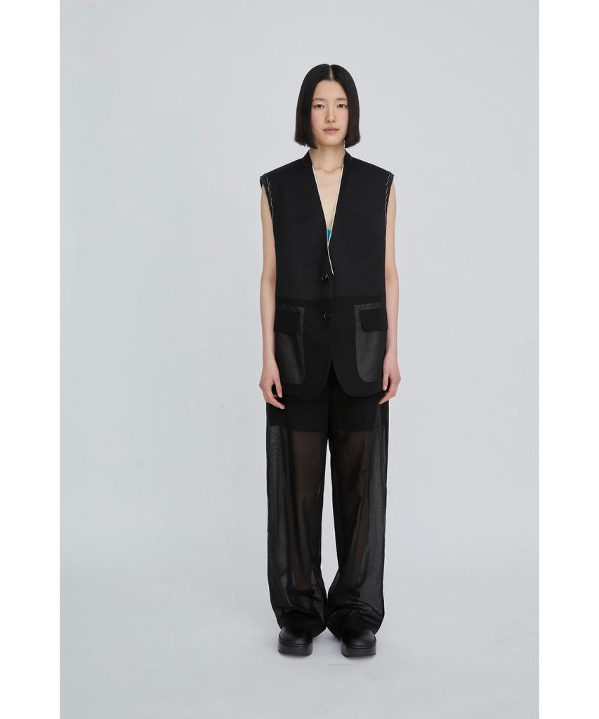 RECODE Layered Sheer Pants Rqpam26530Bkx
