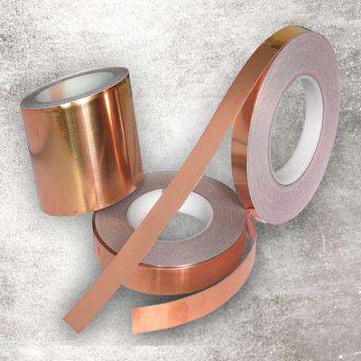 Copper Foil Tape Wide Application Heat Resistance Single Conductive 50m Self Adhesive Tape for Shielding