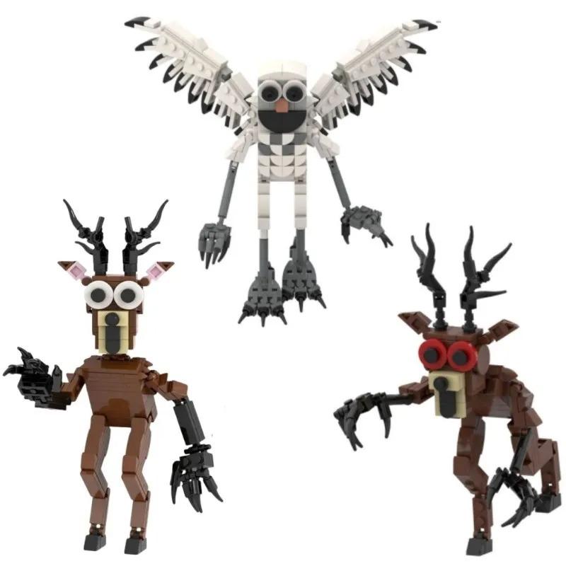 NEU 99 Nächte im Wald Monster HIRSCH Baustein Eule Hirsch Neuheit Figur Sammlung Montage Dekor Modell Kinder Geschenk