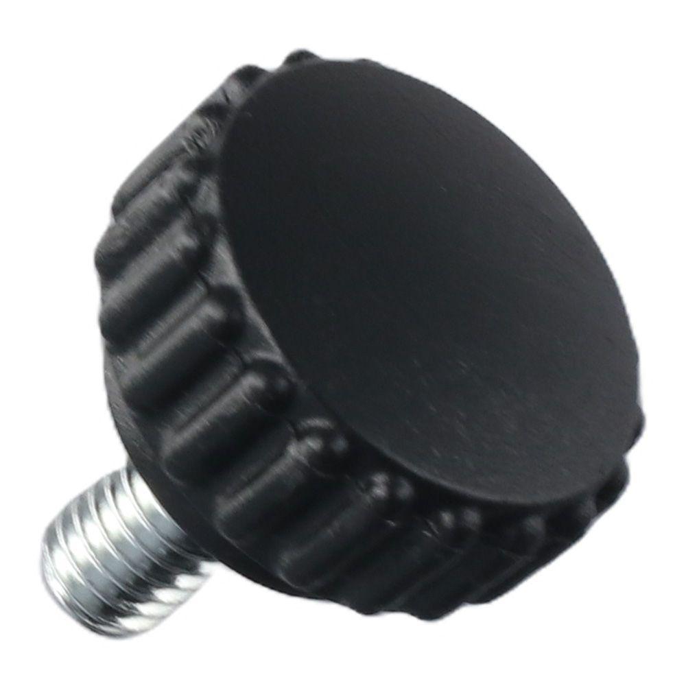 8pcs Durable Male Knurled Thumb Screws Black Plastic Clamping Knobs M6 X 10mm Thread Length Screw Furniture