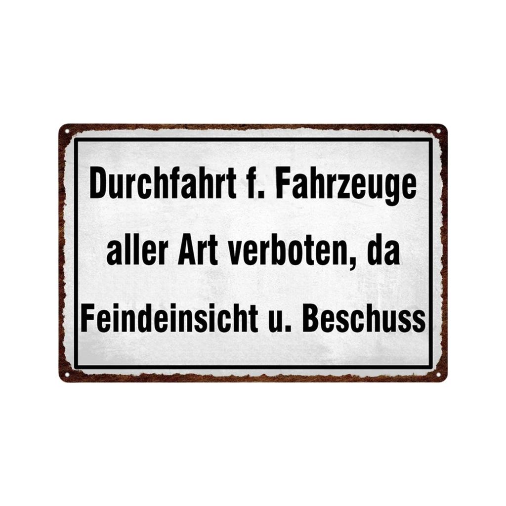 Germany HALT STÓJ Achtung Metal Sign German Warning Signs Hazardous Area Placards Vintage Plaque Plate Wall Decorative