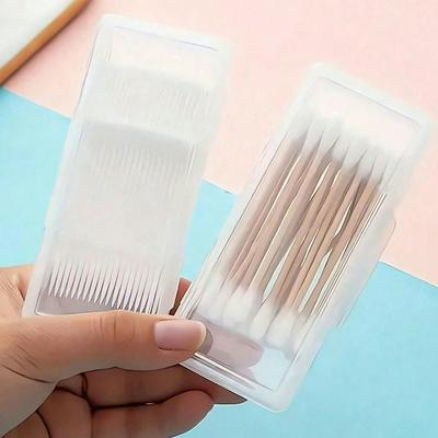 1pcs Transparent Travel Organizer With Lid, Travel Mini Storage Box For Toothpicks, Dental Floss, Lip Brush Clear Storage Box