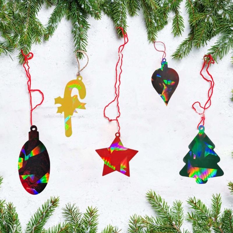 Jewelry Casting Mold Christmas Silicone Mold Holographic Resin Mold for DIY Wind Chime Keychains Ornament Pendant