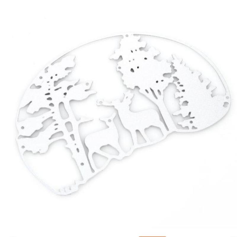 1pcs Christmas Tree Cutting Dies Stencils Animal Deer Frames Metal Cutting Dies Stencils For DIY Scrapbooking Album Paper Card