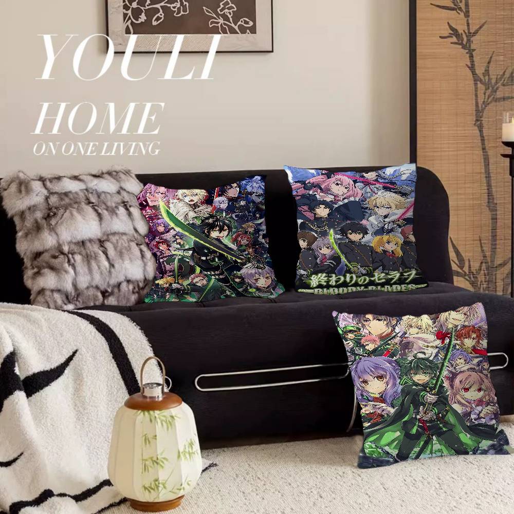 Anime Seraph Of The End Pillow Gift Home Office Decoration Pillow Bedroom Sofa Car Cushion CoverPillow Case
