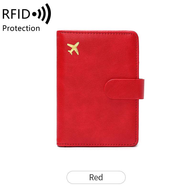 Travel Passport Wallet Women Man Card Holder RFID Blocking Credit Card ID Bag Plane Ticket Holder Multifunction Wallets