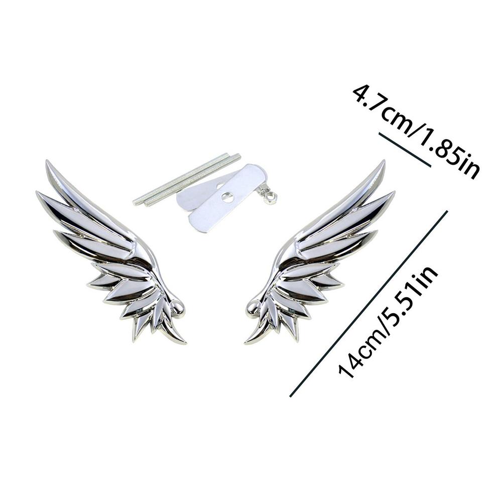 3D Angel Wings Auto Decals 3D Car Stickers Exterior Car Accessories Zinc Alloy Auto Decorations 3D Badge Emblem Sticker For Car