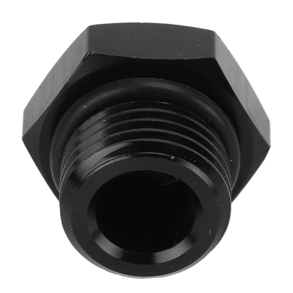 Block Off Plug Fitting Adapter Male Hex Steel Universal 4000PSI Black for VehicleAN6