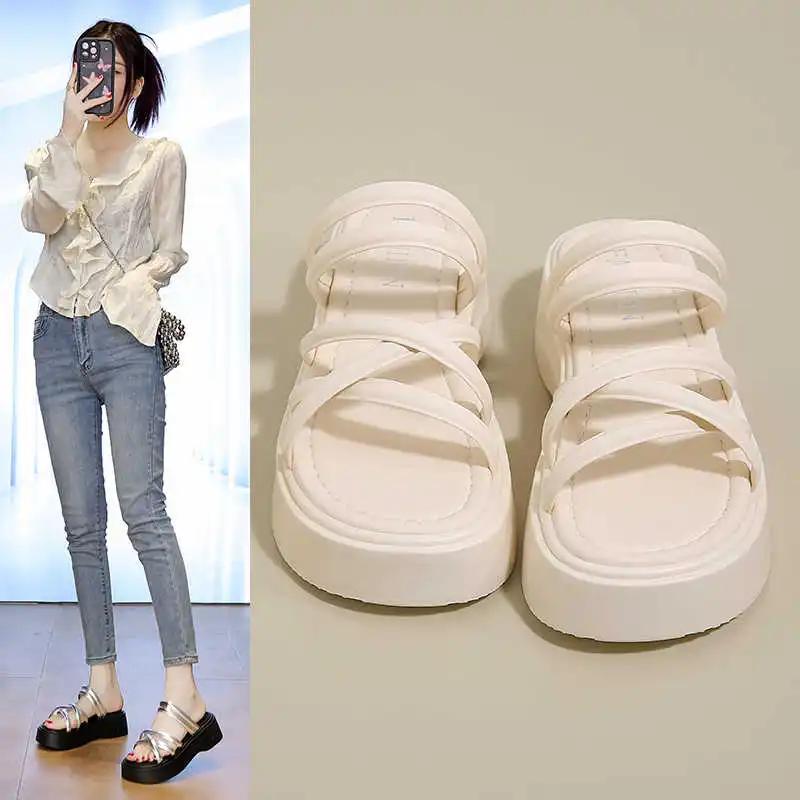 Fashion Two Strips Breathable Womens Skater Shoes Room Sandals Household Slippers Sneakers Sport Exerciser Tenes Mascolino