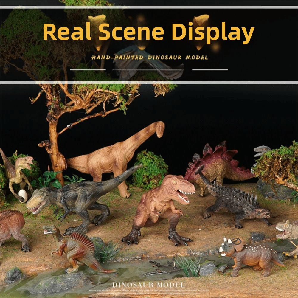 Multiple Sizes Dinosaur Model Rubber Tyrannosaurus Jurassic Dinosaur  Animal Figure Collection