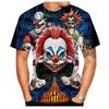 Joker Pattern 3D Digital Printing Men's Fashionable Casual Round Neck Short Sleeved T-shirt