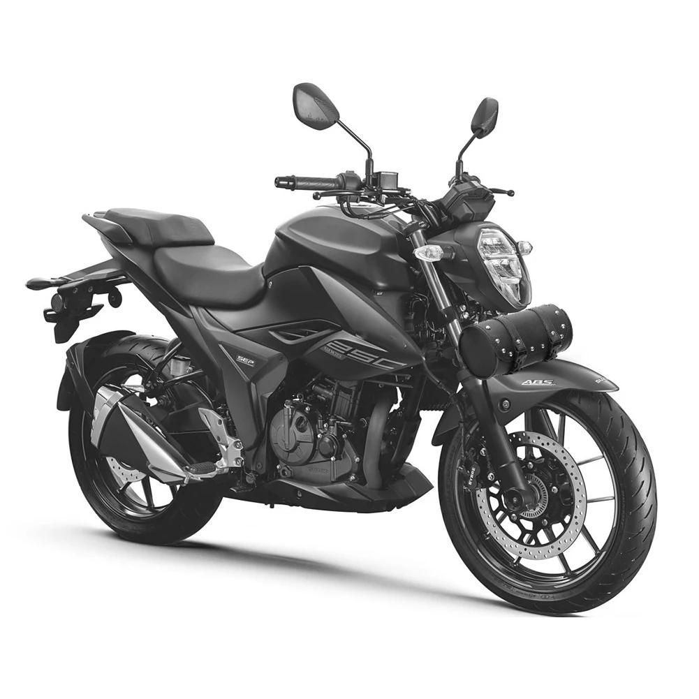 Motorcycle Universal Fork Bag Leather Saddlebags Tool Bag Storage Pouch Waterproof for Sportster